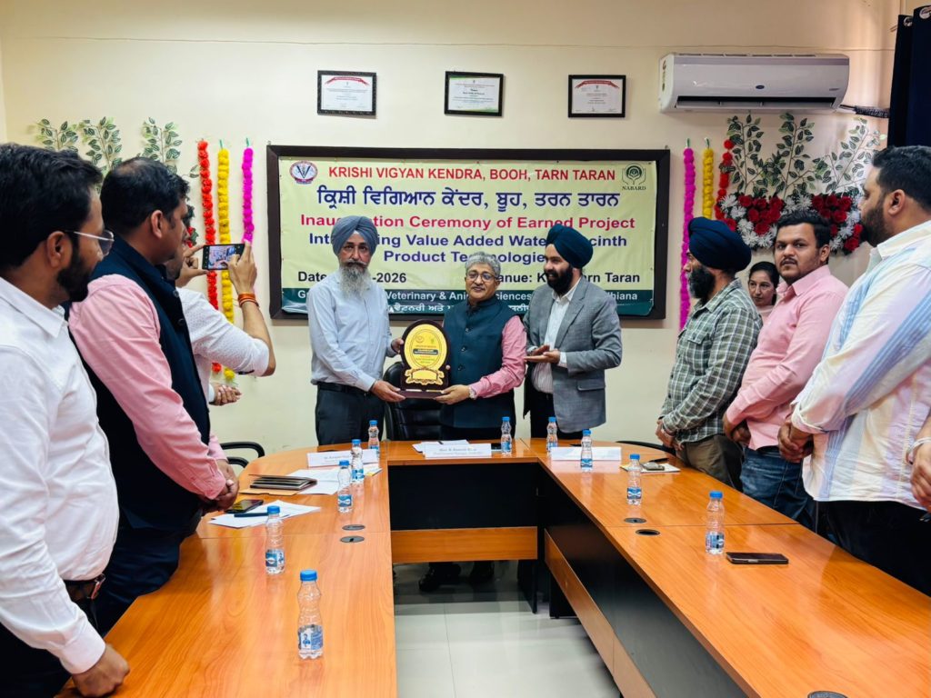 B. Ramesh Babu Chief General Manager NABARD along with Dr. R.S. Grewal Director Extension Education inaugurated the PROJECT